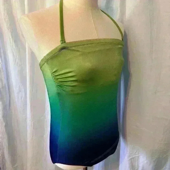 Longitude Swimsuit Size 8. Removable Halter. Built in cup bra - Picture 2 of 9